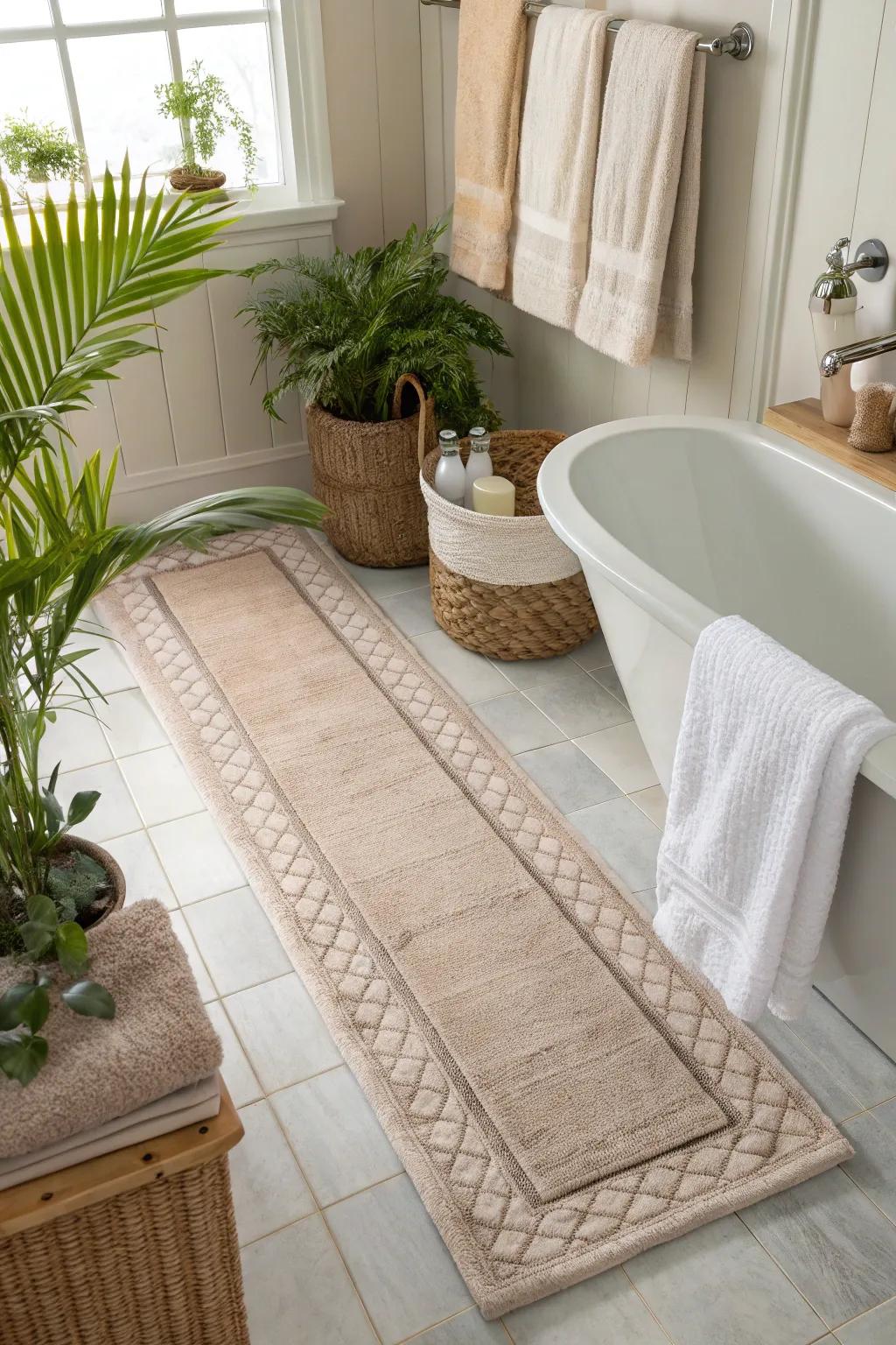 Neutral tones create a sophisticated and timeless atmosphere in any bathroom.