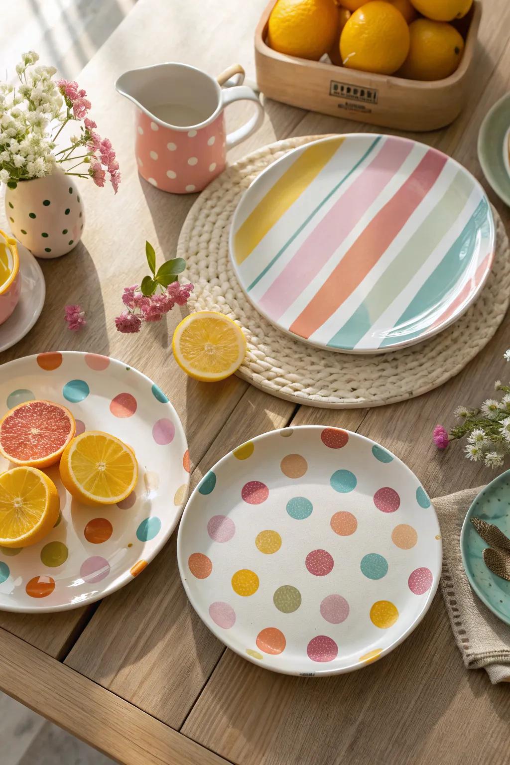 Brighten your mornings with dishware that’s as playful as your mood.