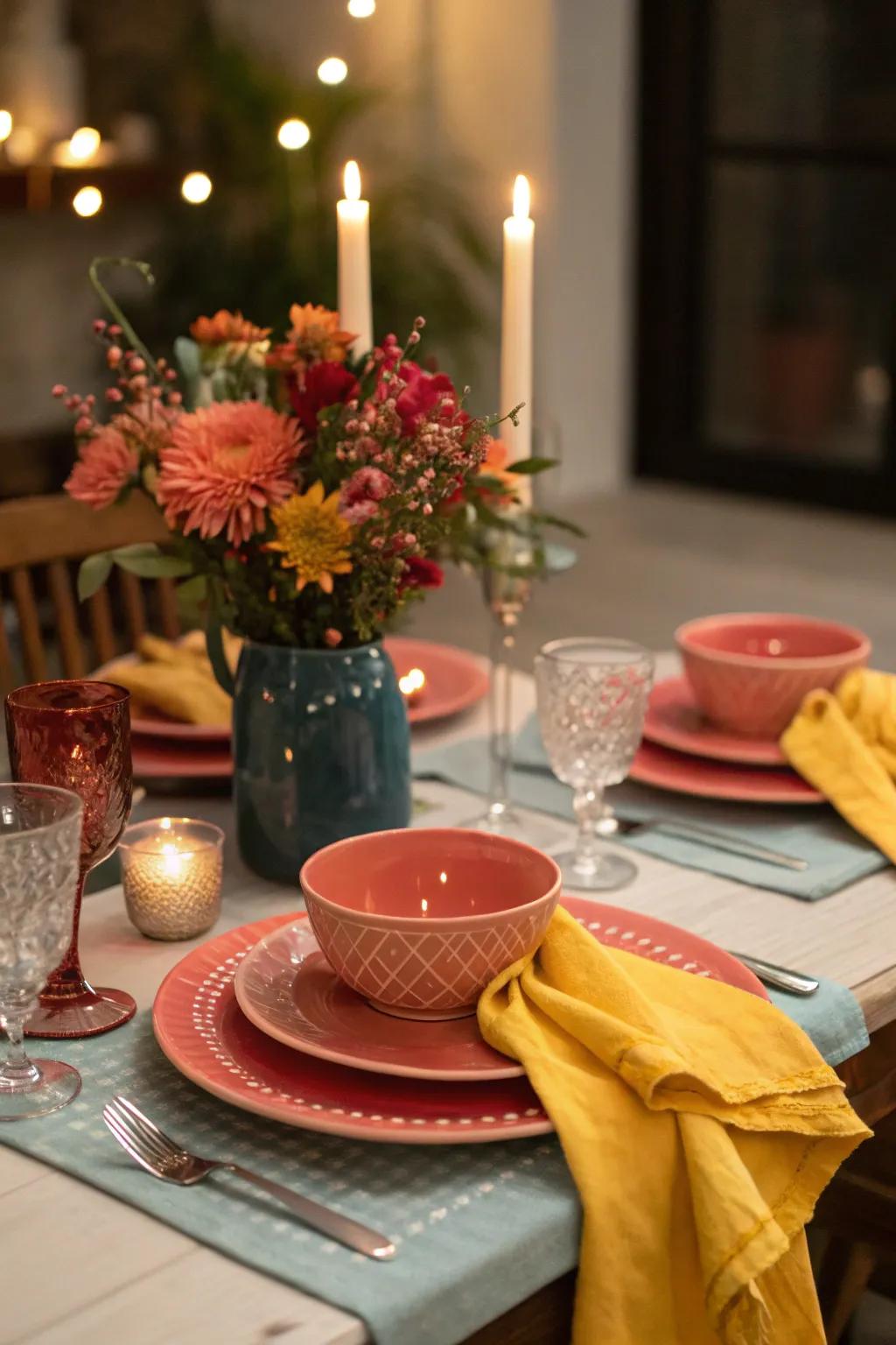 Experience a romantic evening with an intimate candlelit dinner at home.