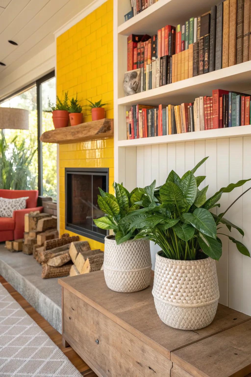 Breathe life into your room with natural elements that evoke a sense of calm and tranquility.