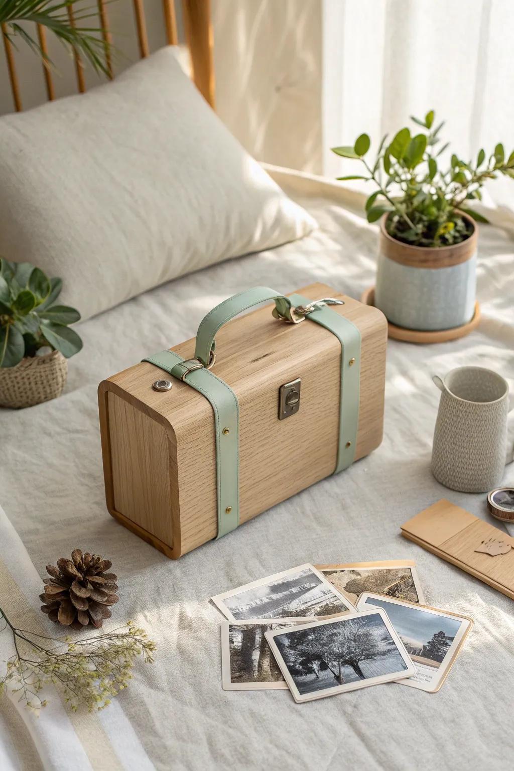 Take your treasured memories wherever you go with stylish portable photo cases.