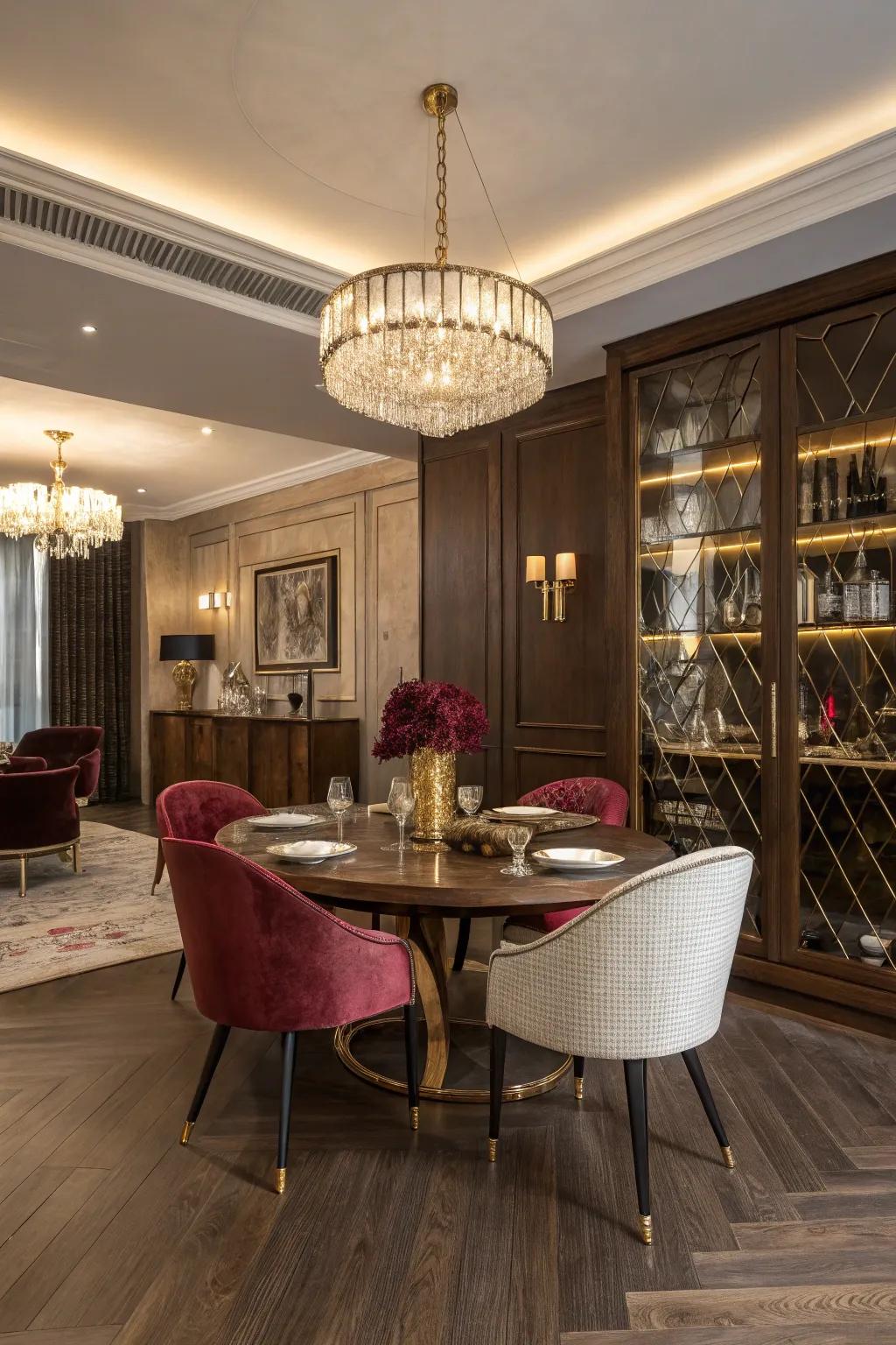 Express your individuality with a creative mix and match of dining room styles.