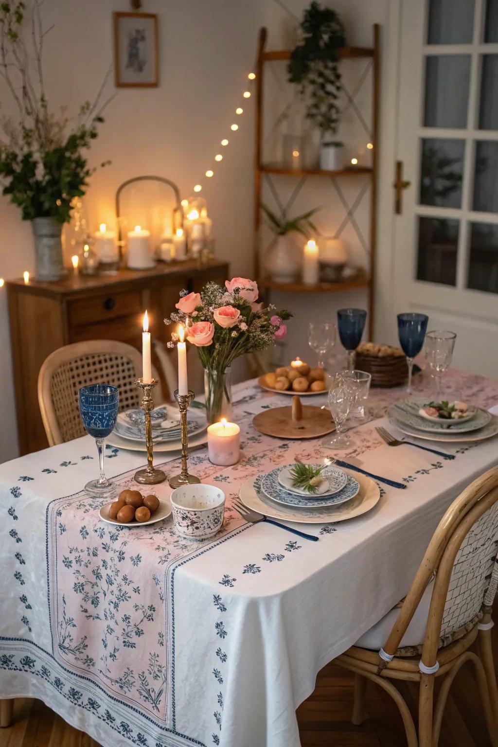 Transport yourselves to another world with a themed dinner that evokes cherished memories.