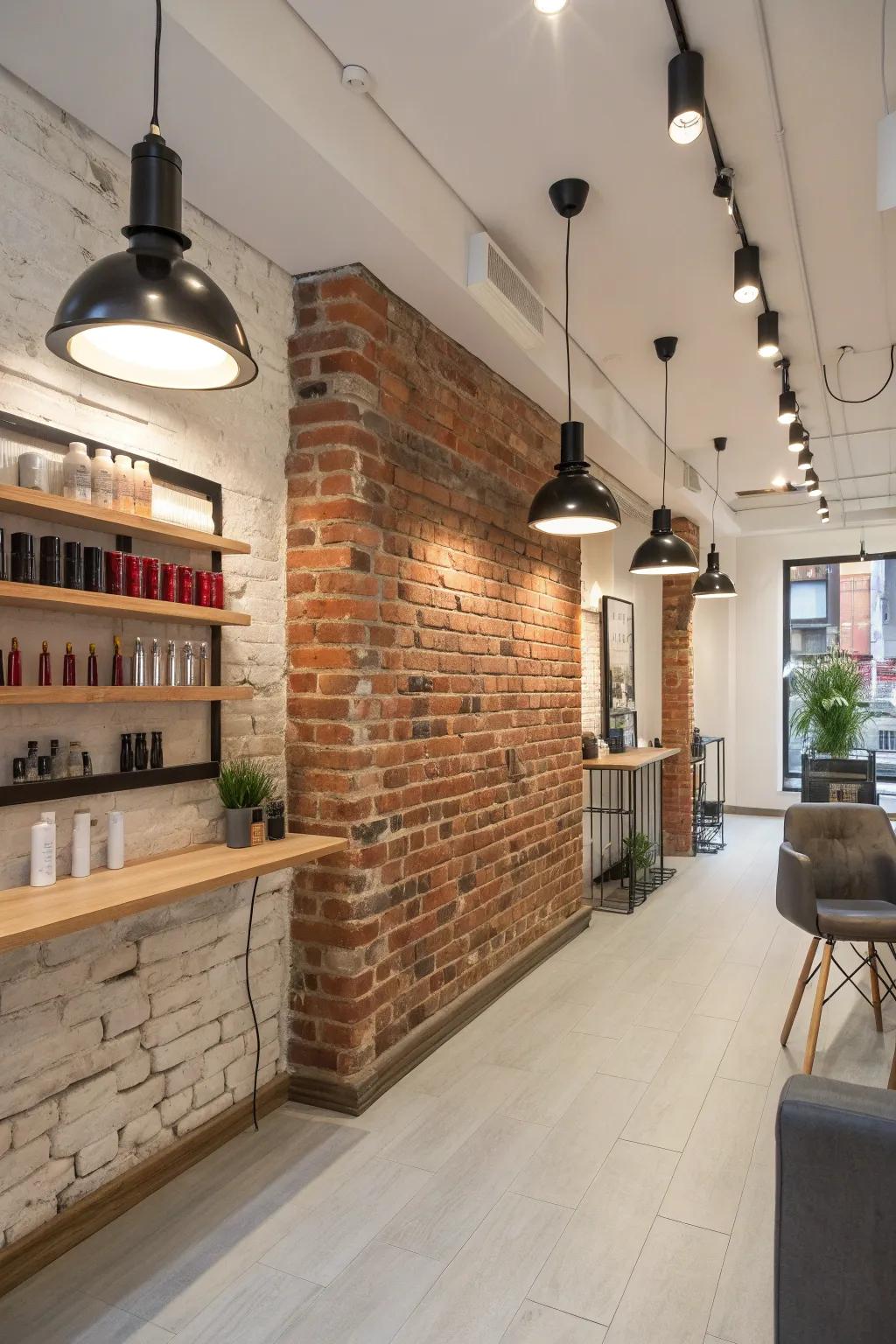 Channel urban sophistication with an industrial chic wall that stands the test of time.