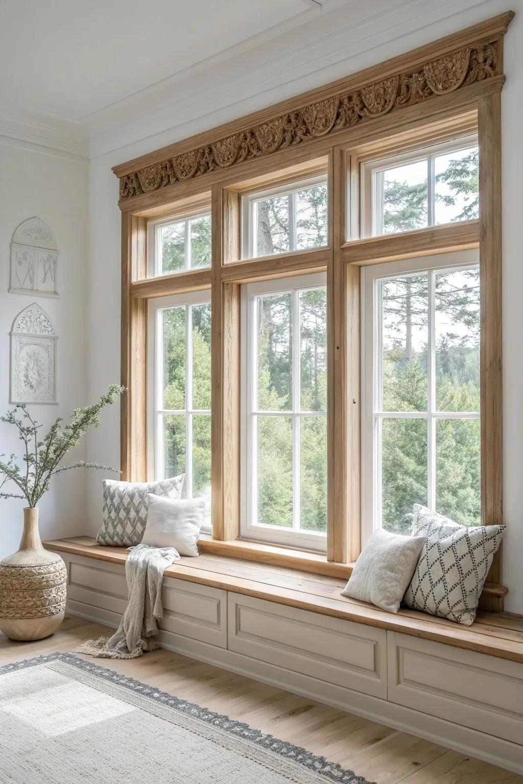 Elevate your space with elegant molding that adds a touch of class.