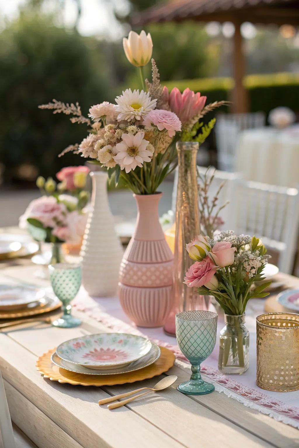 Create a dynamic tablescape with eclectic centerpieces that showcase your creativity. #EclecticDecor #TableInspiration 🏺