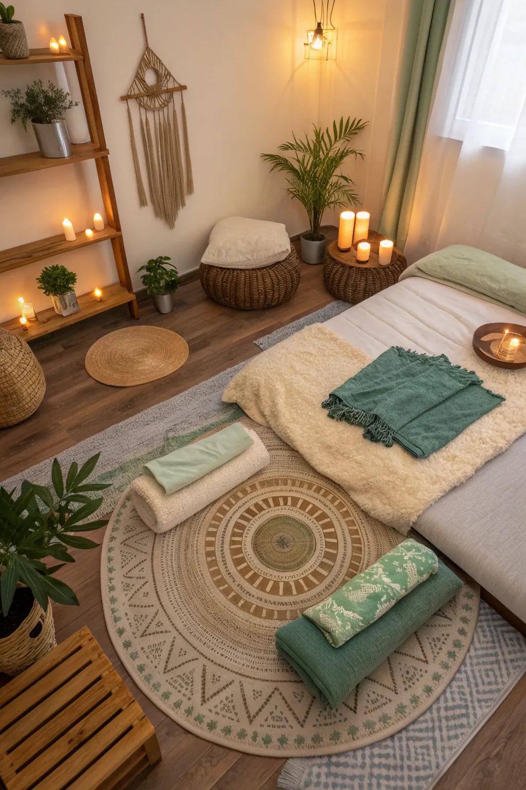 Layer textures to create a warm, inviting atmosphere that feels just right. #TextureLover #CozyCorners