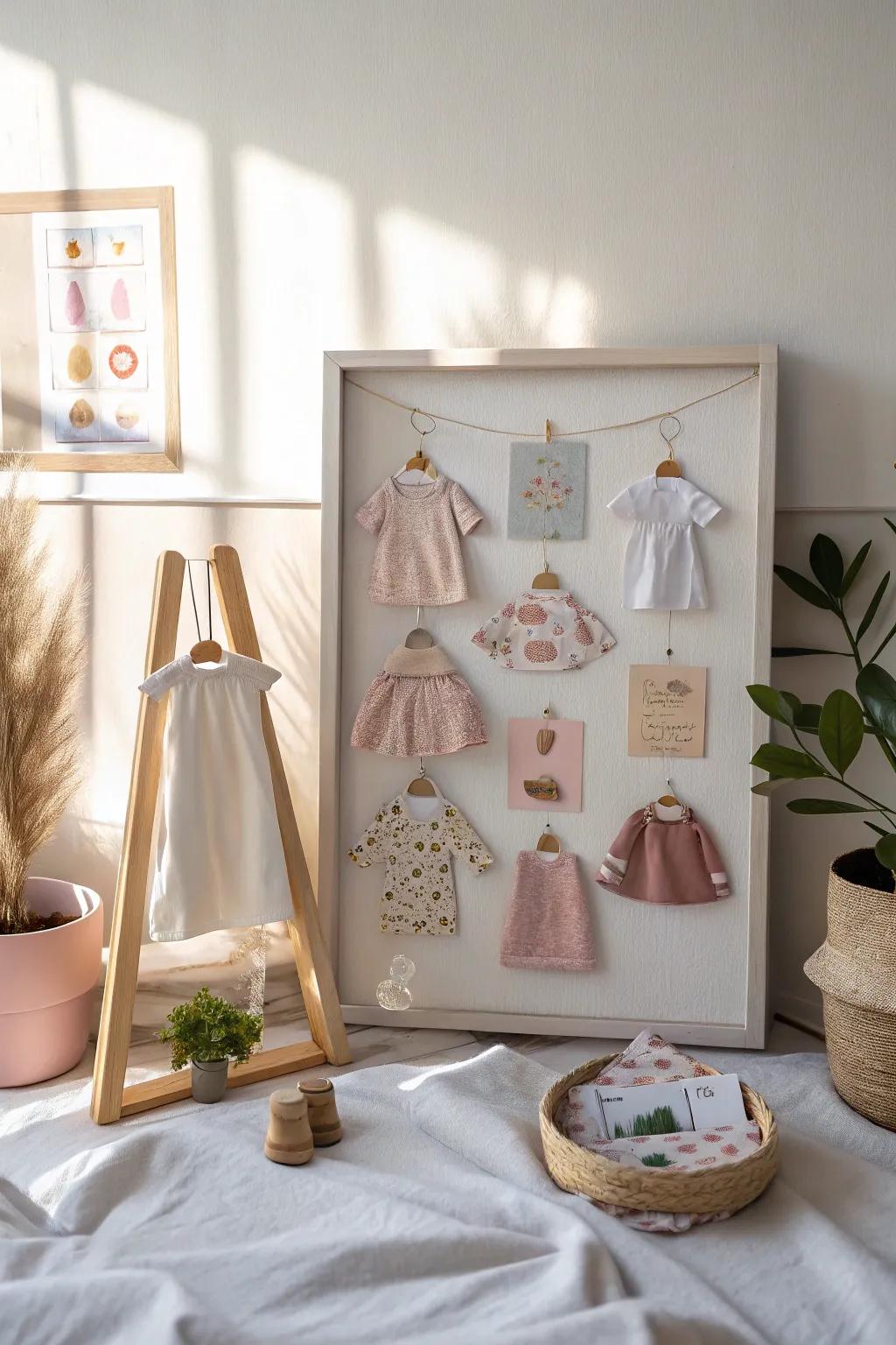 Magnet boards let your creativity shine while keeping dolls organized. 🧲🌟 #CreativeStorage #DollDisplay