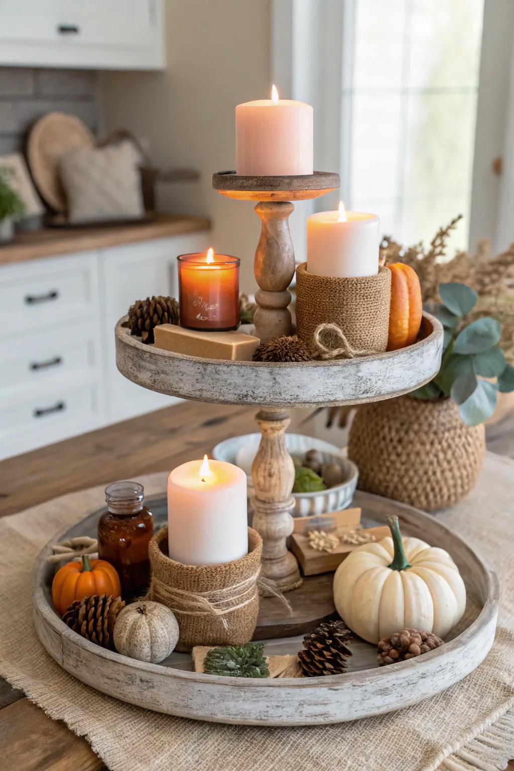 Elevate your space with seasonal scents that add warmth and coziness.