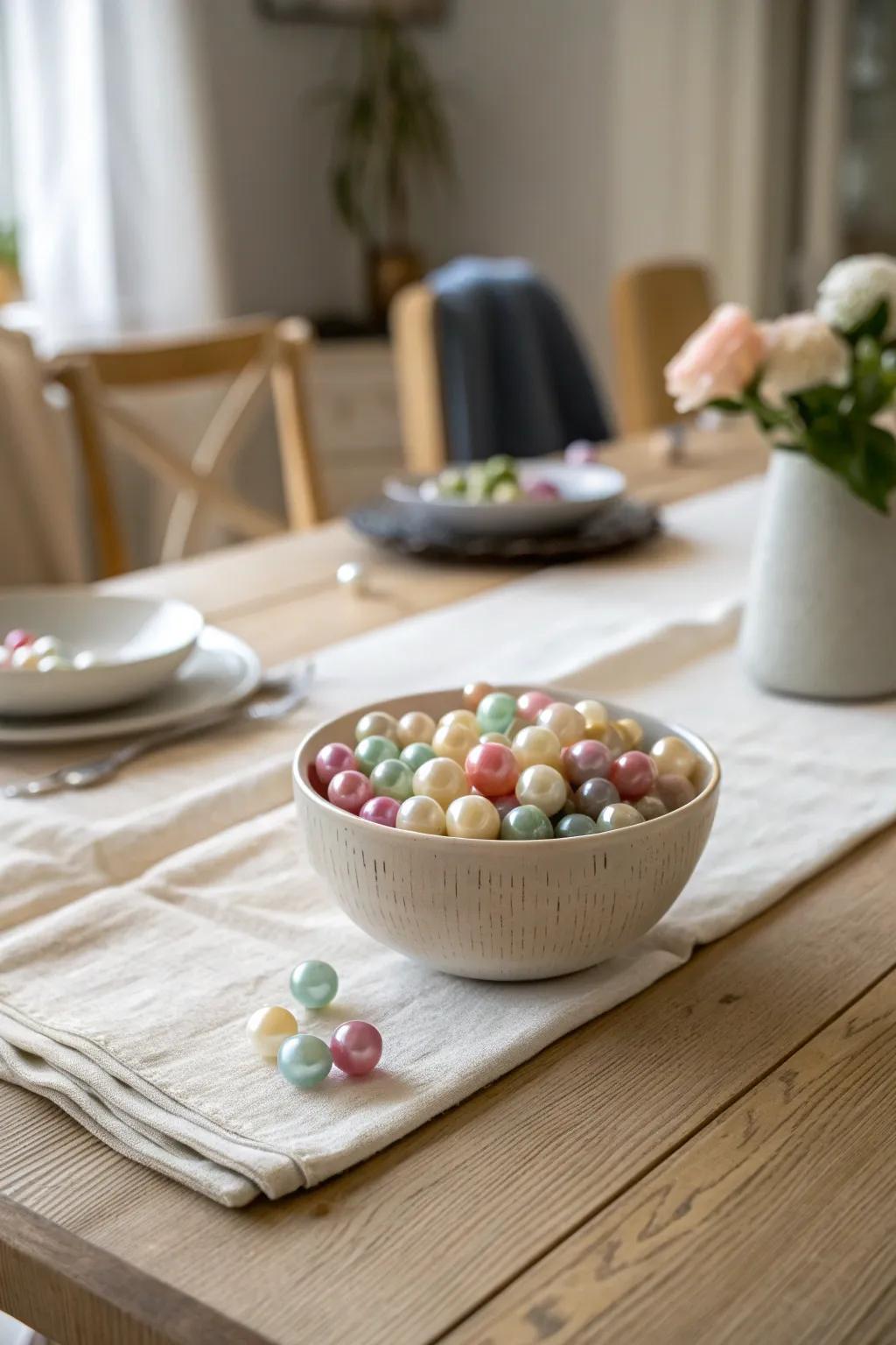 Add a vibrant twist to your decor with colorful pearl combinations. 🎨 #ColorfulDecor #PearlInspiration