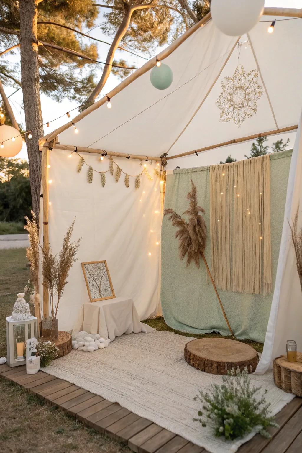 Capture memories with a photo booth that's full of personality and fun. 📸 #PhotoBooth #EventDecor