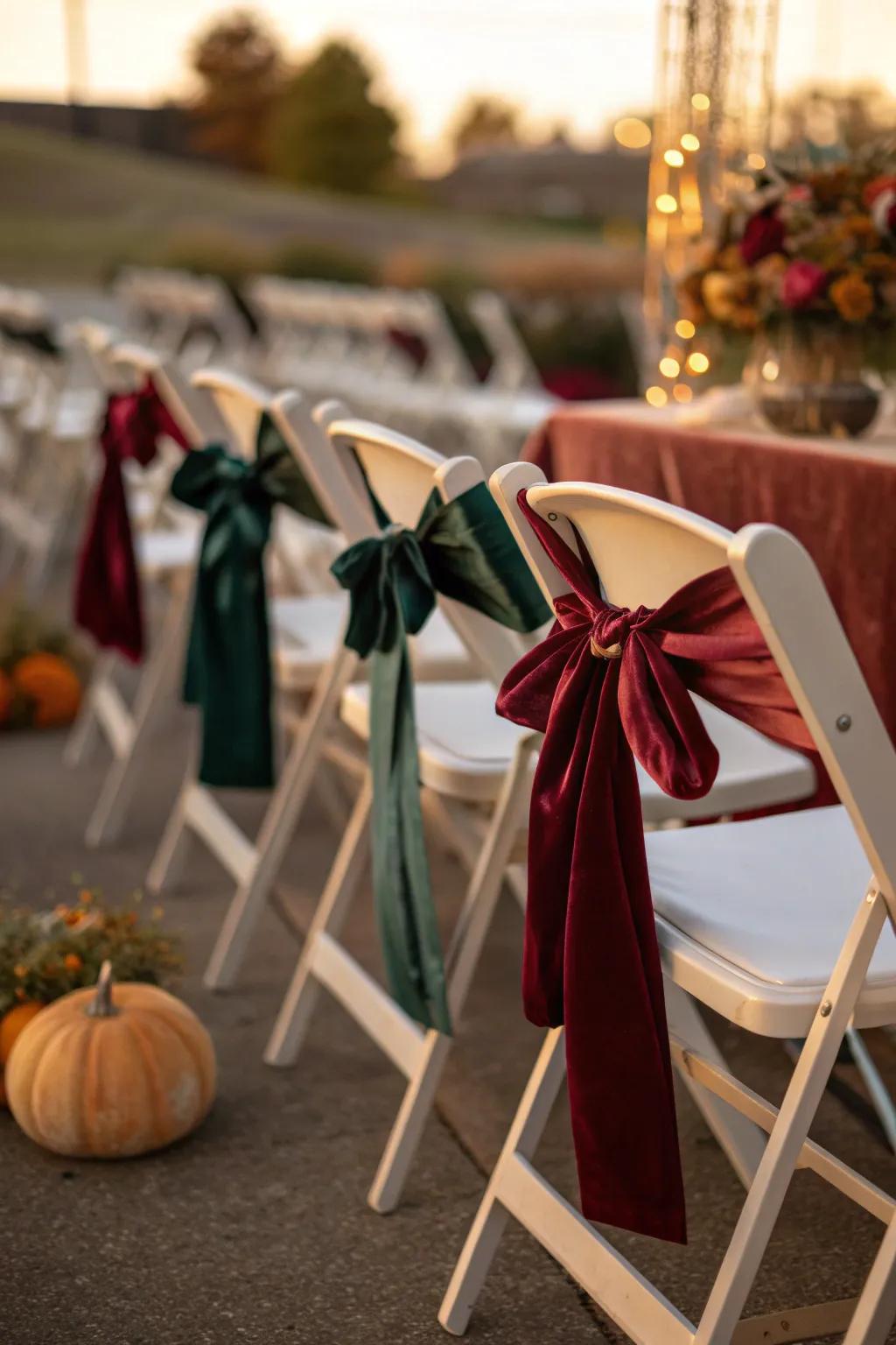 Capture the essence of the season with sashes that reflect nature's palette.
