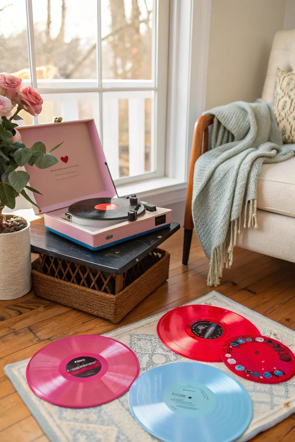 Set the tone for romance with a curated playlist that plays the soundtrack to your love story.