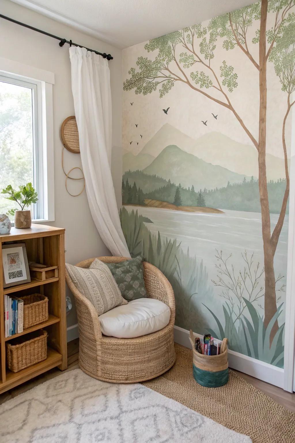 Let your creativity flow with a DIY mural that transforms any space.