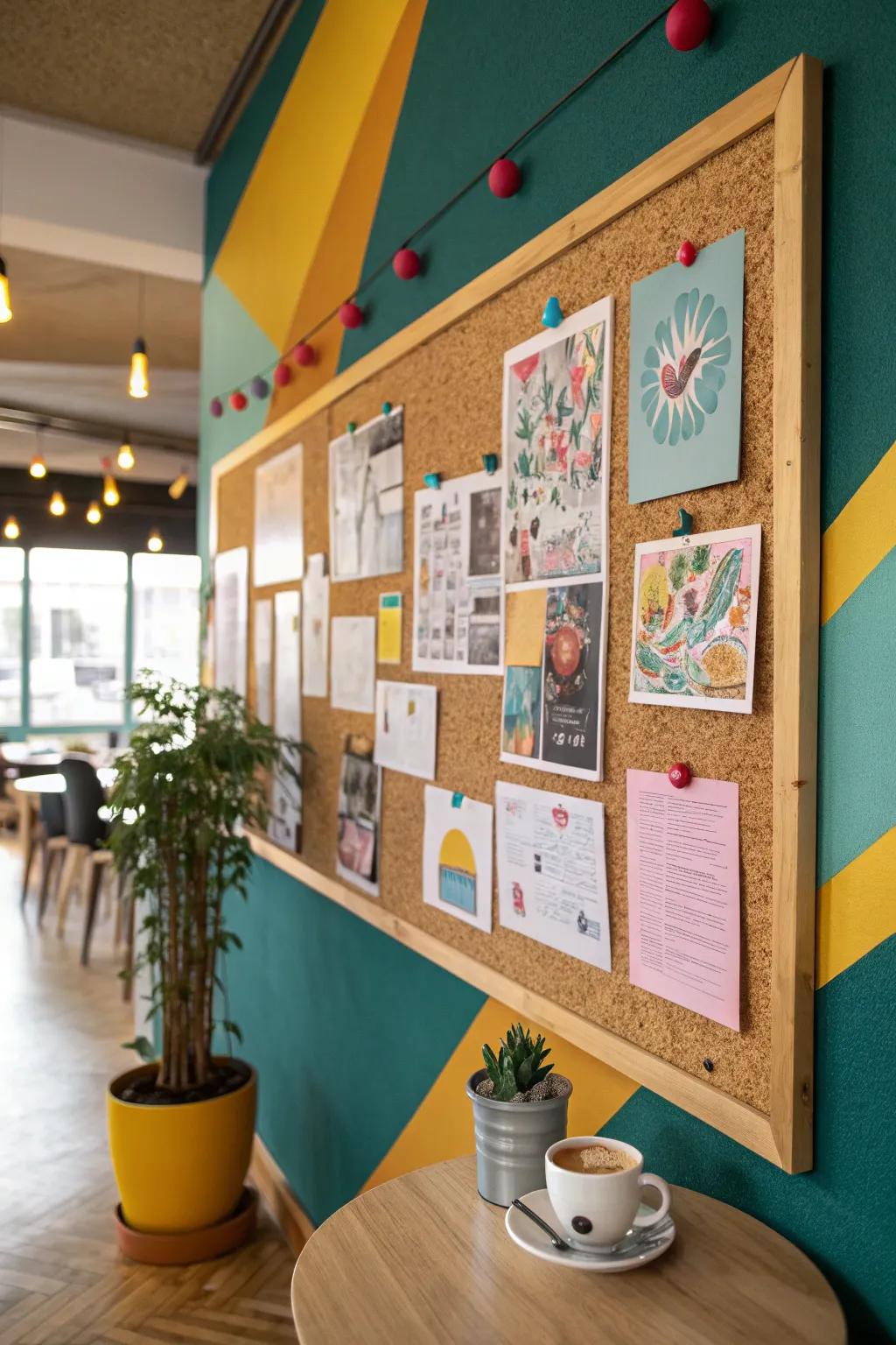 Enrich your cafe's atmosphere with customer artwork. 🎨 #CreativeCafe #CustomerArt