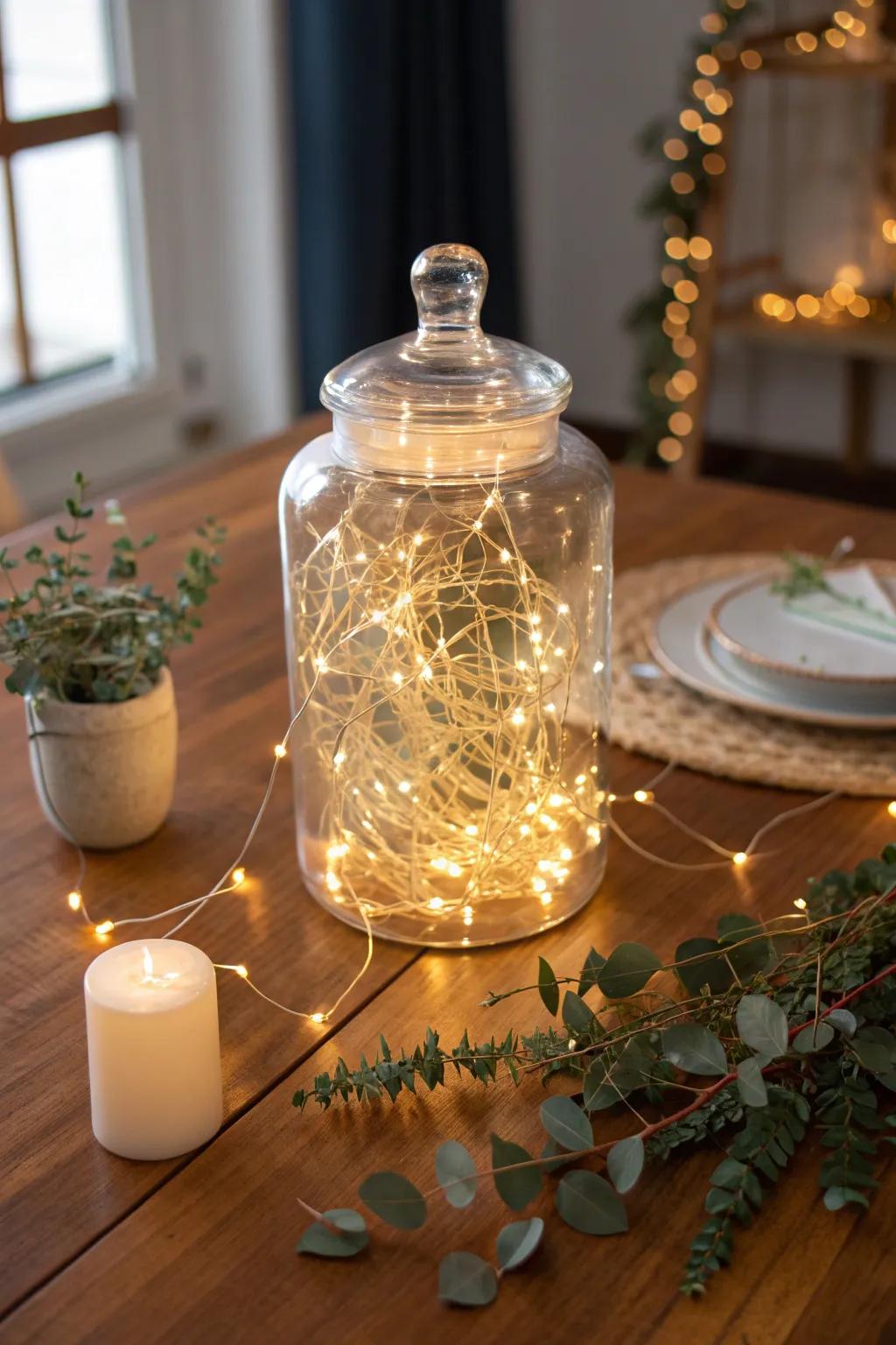 Enchant your space with the magical glow of fairy lights, perfect for cozy evenings.