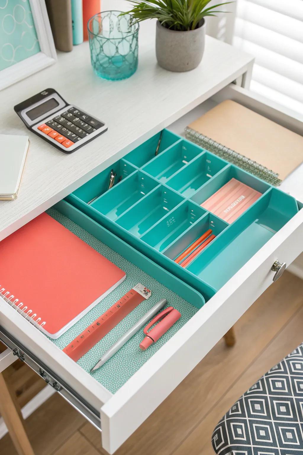 Dividers keep your drawer contents neat and easy to find.