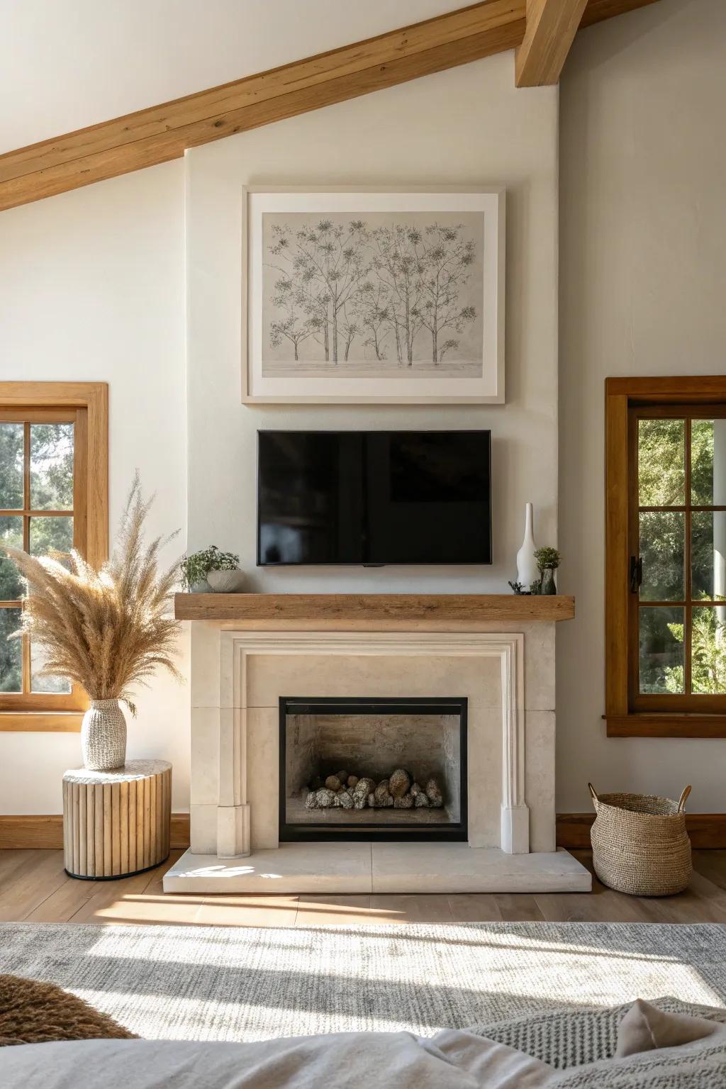 A TV that masquerades as art blends technology and style effortlessly. 🖼️📺 #TechAndArt #StylishLiving