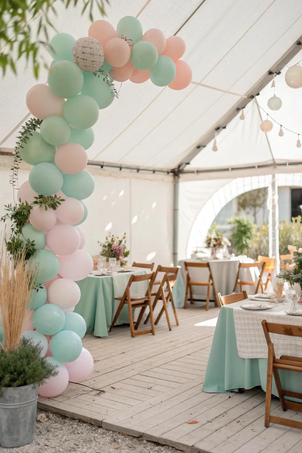 Add joy and color with playful balloon arrangements. 🎈 #BalloonDecor #PartyVibes
