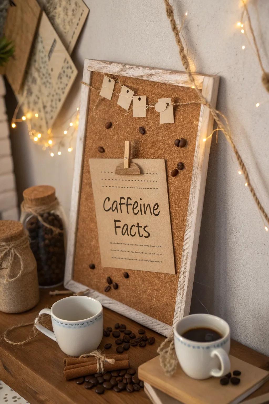 Entertain with quirky caffeine facts that amuse and educate.