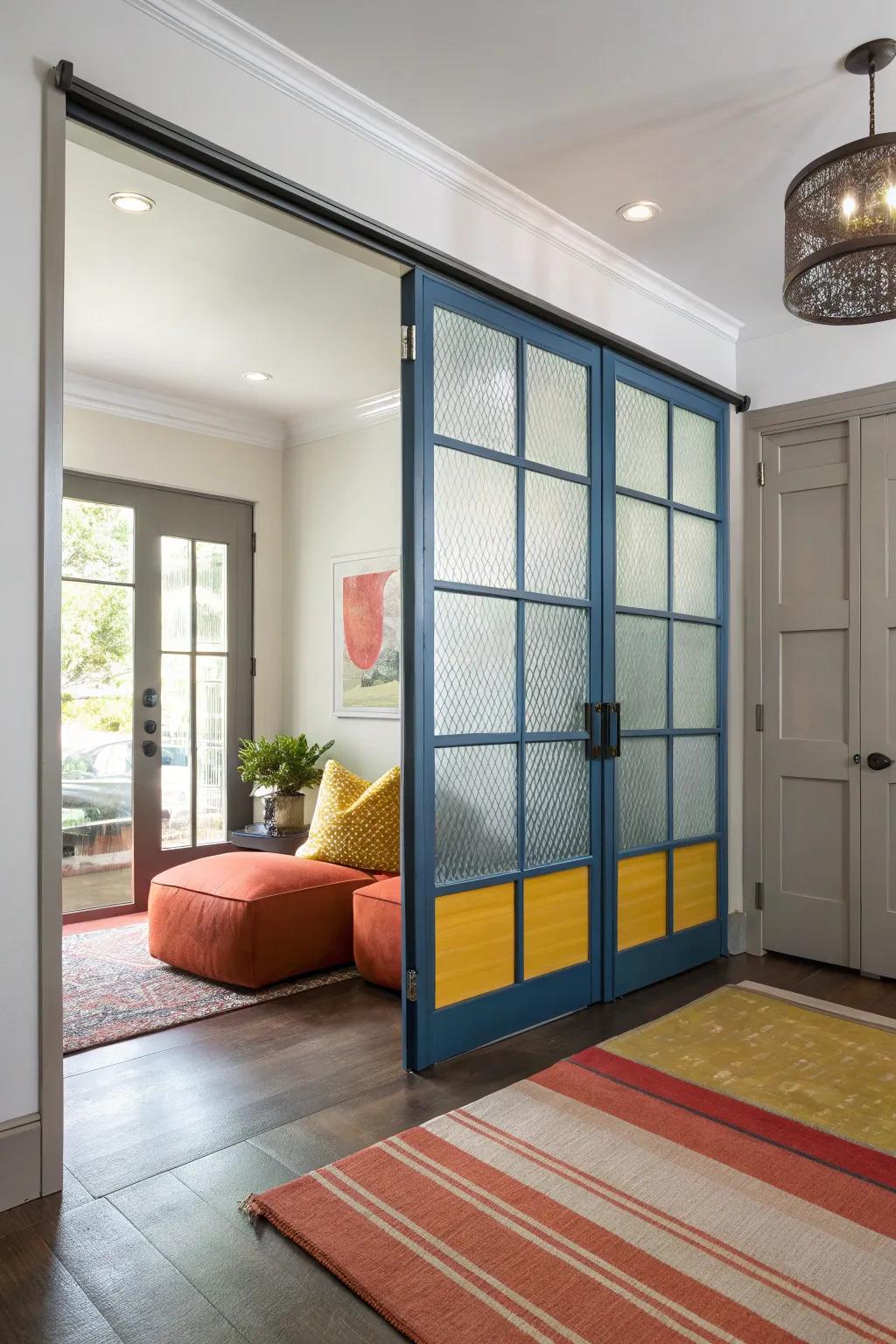 Flexible dividers with doors adapt to your lifestyle needs.