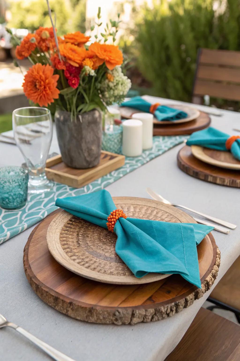 Ground your decor with natural elements that seamlessly blend with any theme.