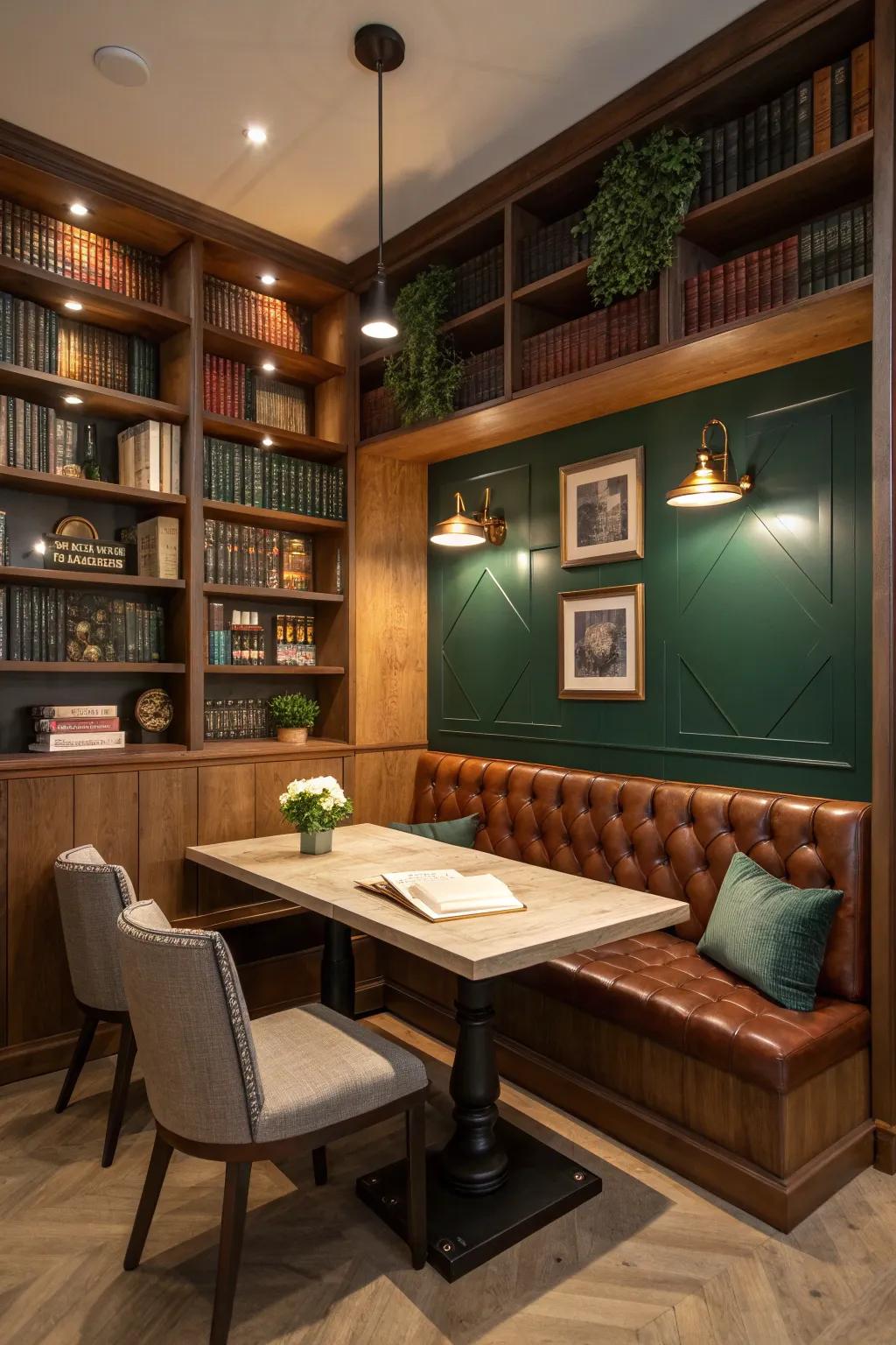 Achieve versatility and style with a multifunctional library wall that adapts to your needs and enhances your lifestyle.