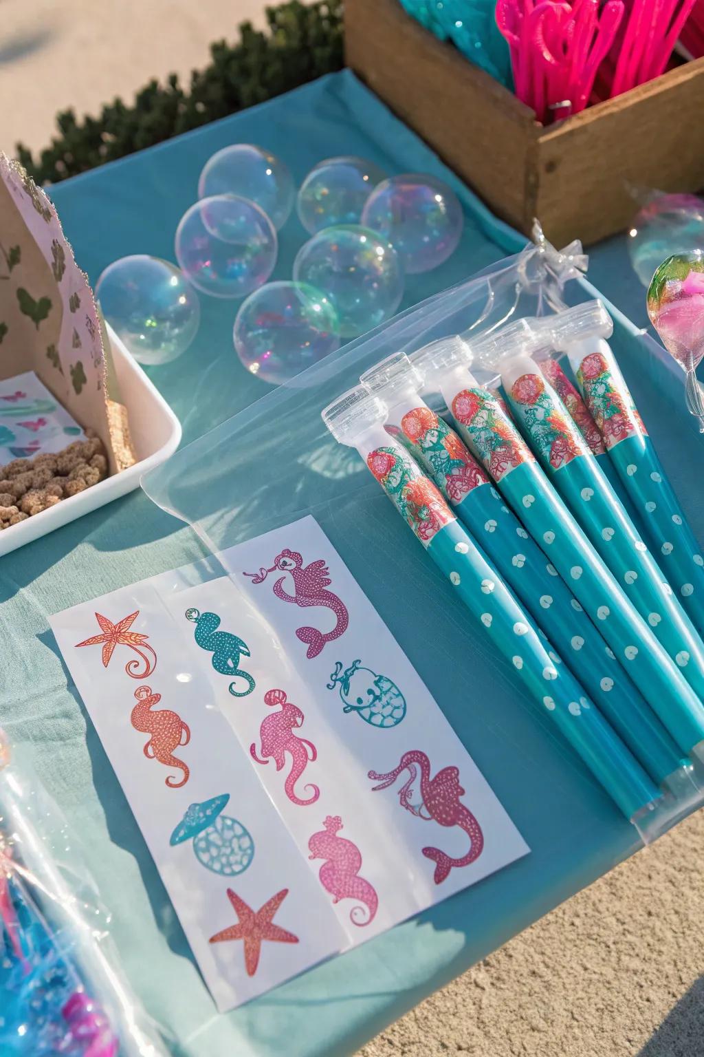 Thank your guests with delightful mermaid-themed favors.