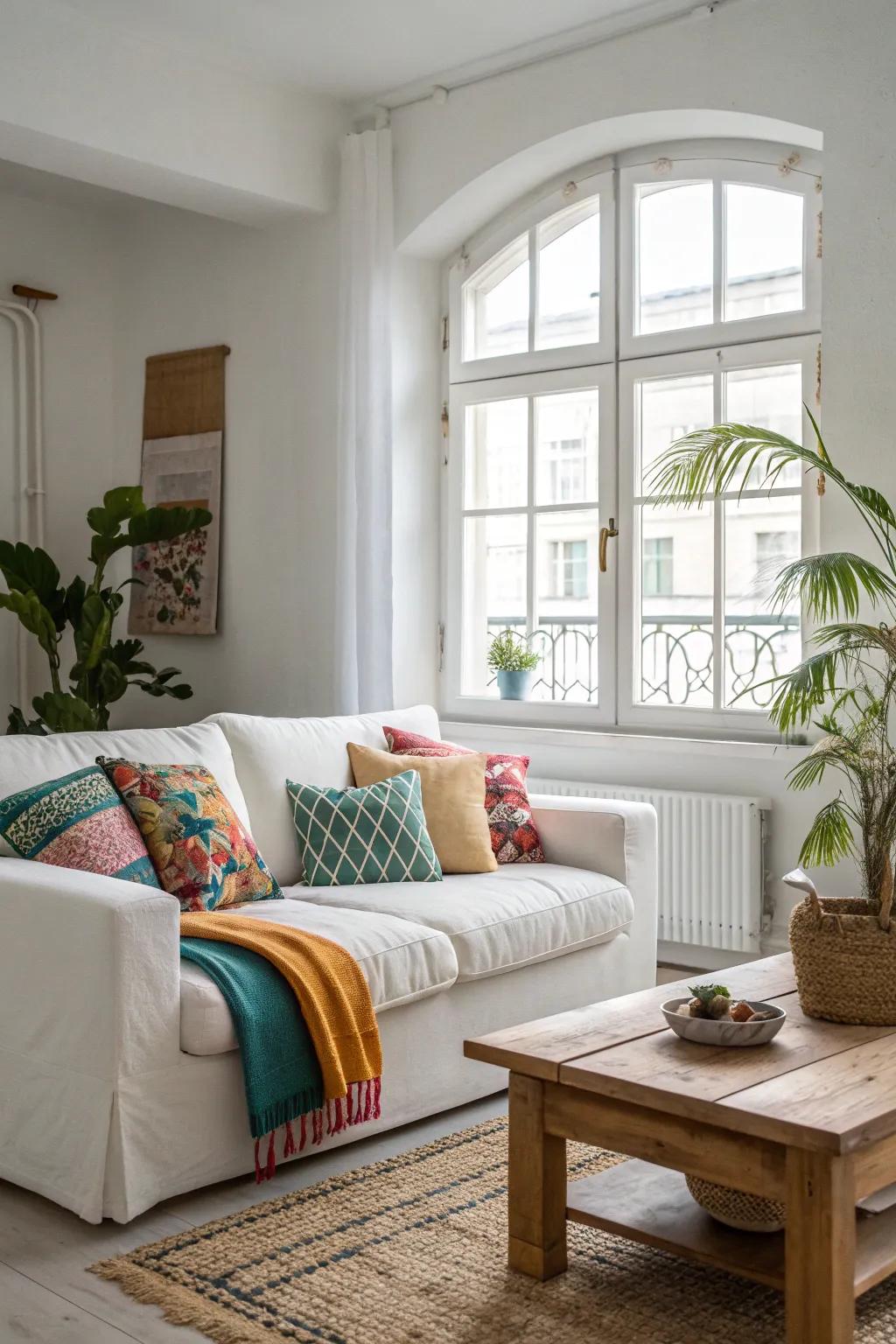 Crisp whites create a fresh and spacious feel. #WhiteInteriors #FreshSpaces