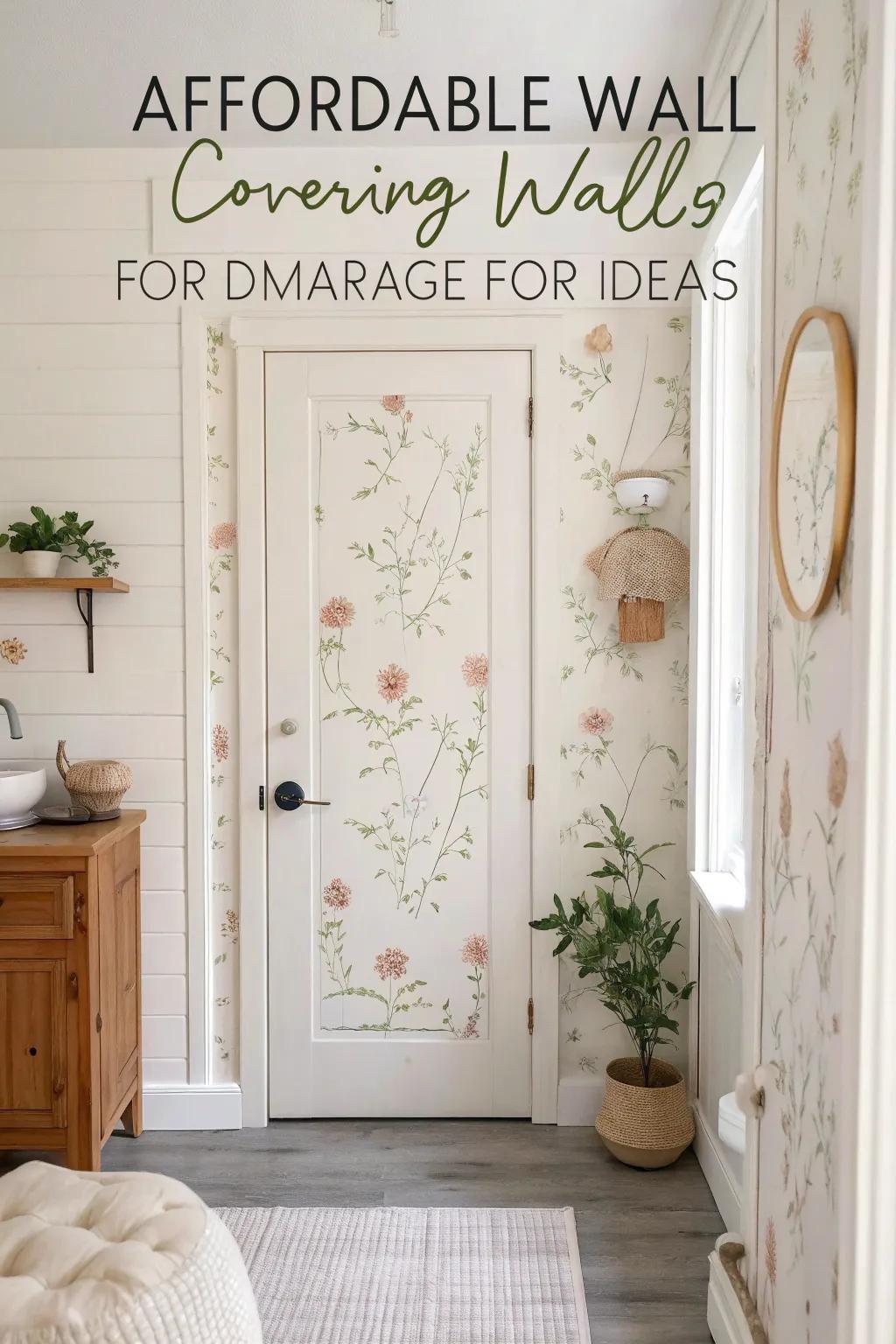 Add a pop of surprise with wallpapered doors that delight.