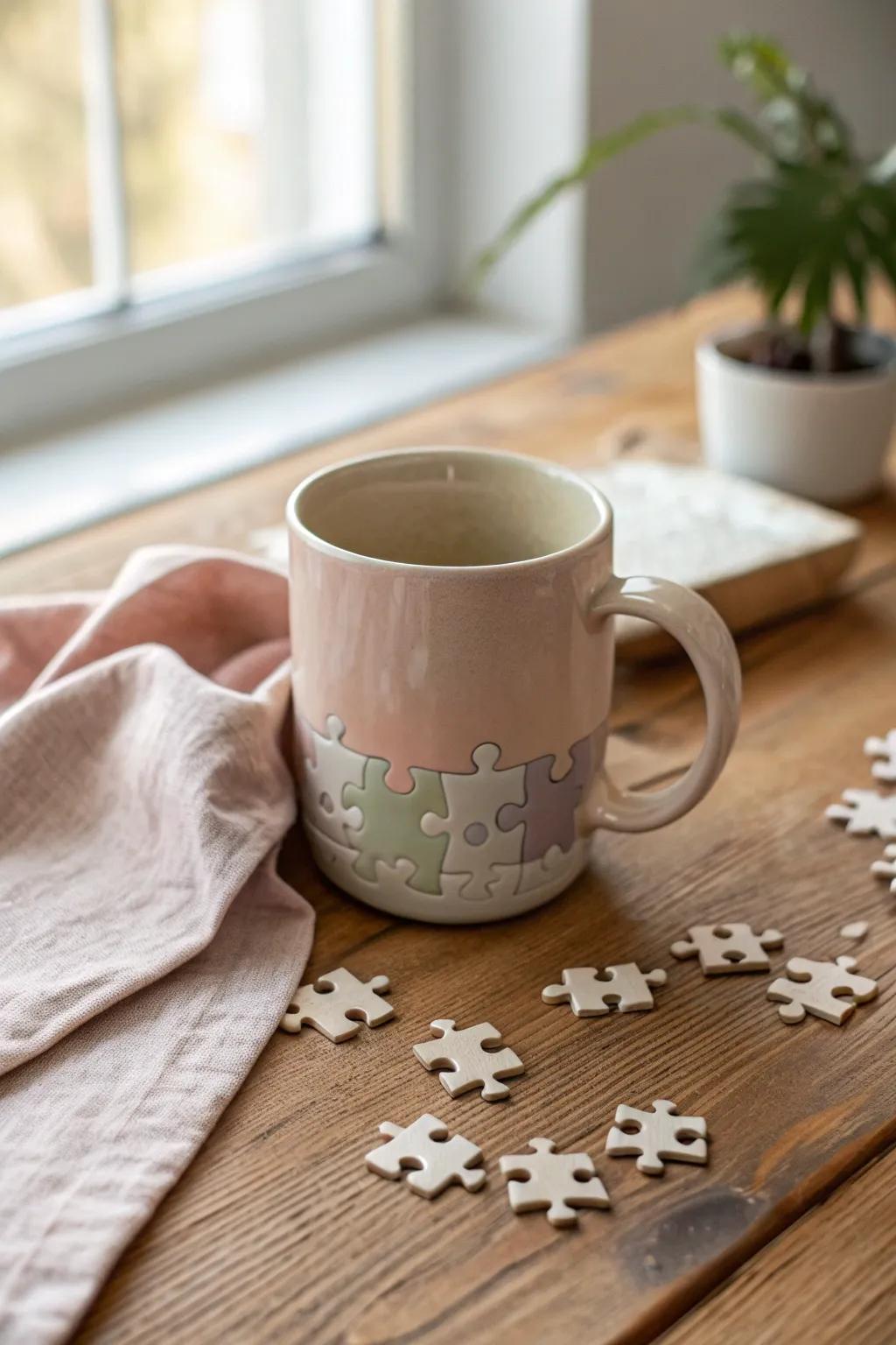 Challenge their mind with a mug filled with mini puzzle fun.