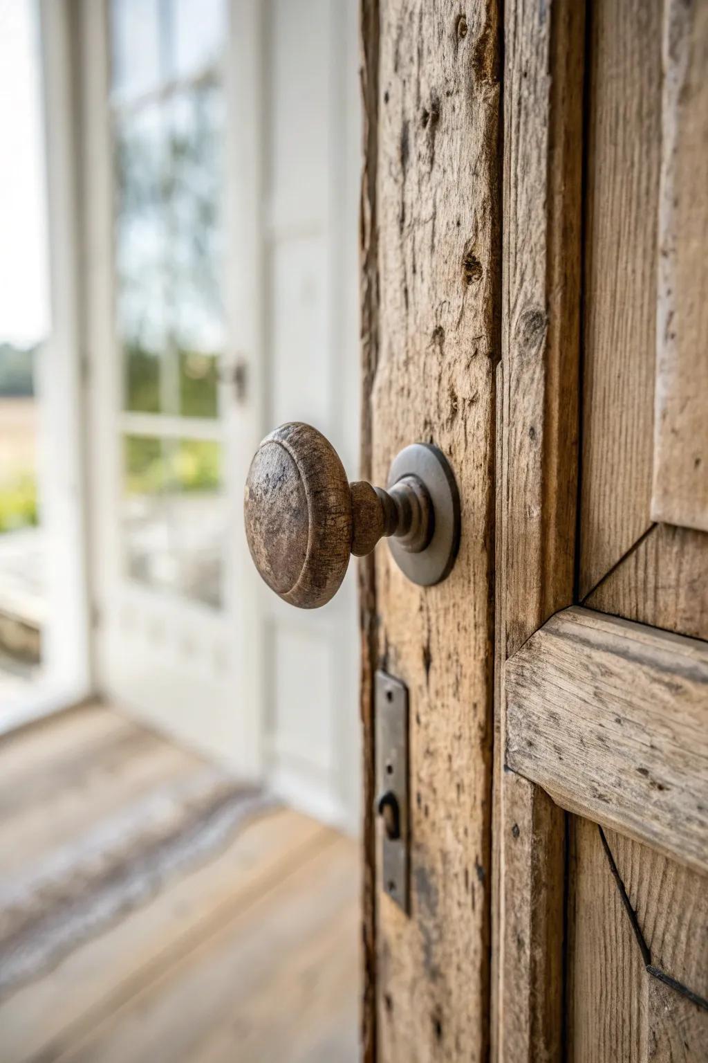 Rustic finishes bring warmth and texture to your decor.