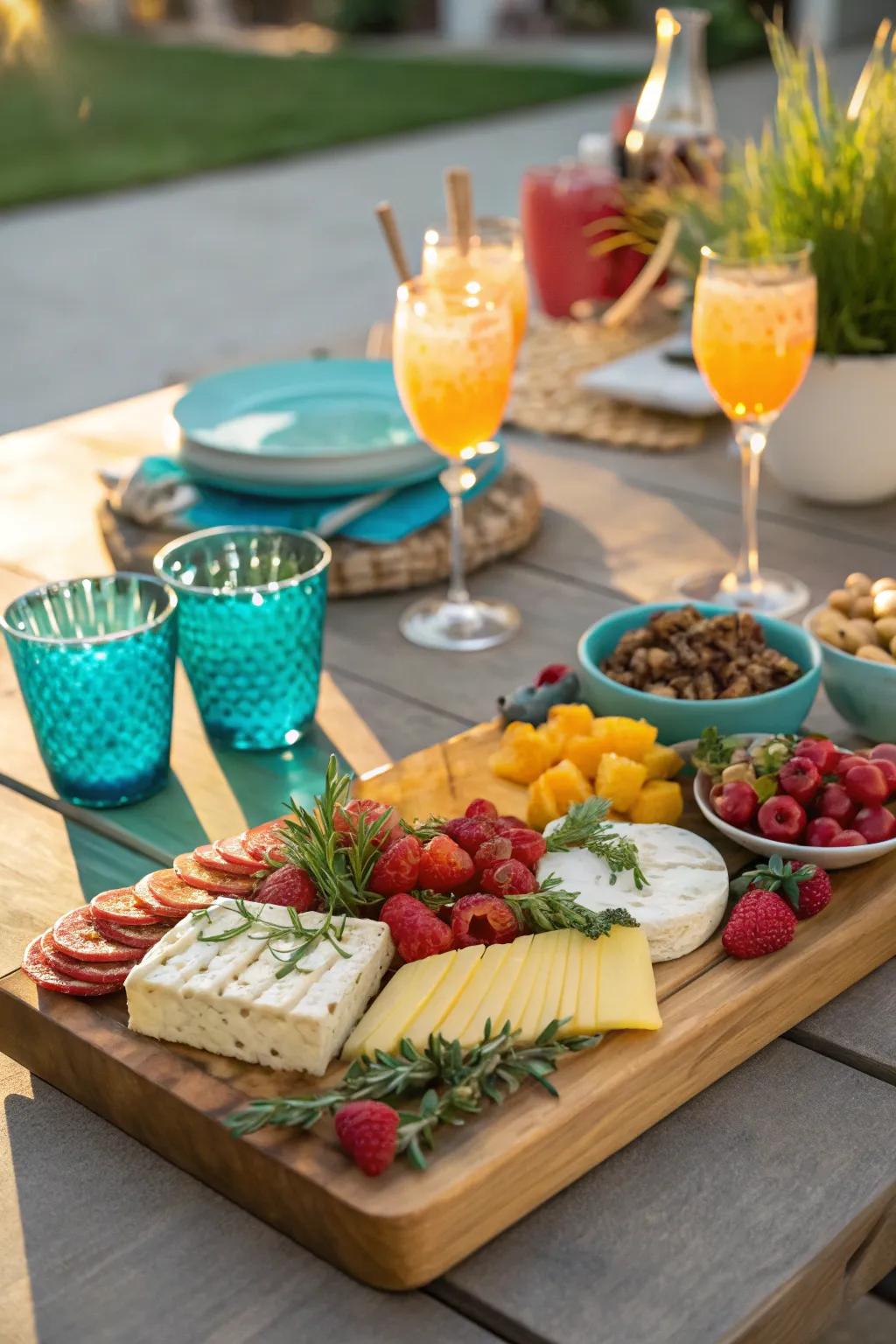 Delight guests with gourmet pairings that elevate the drink experience.