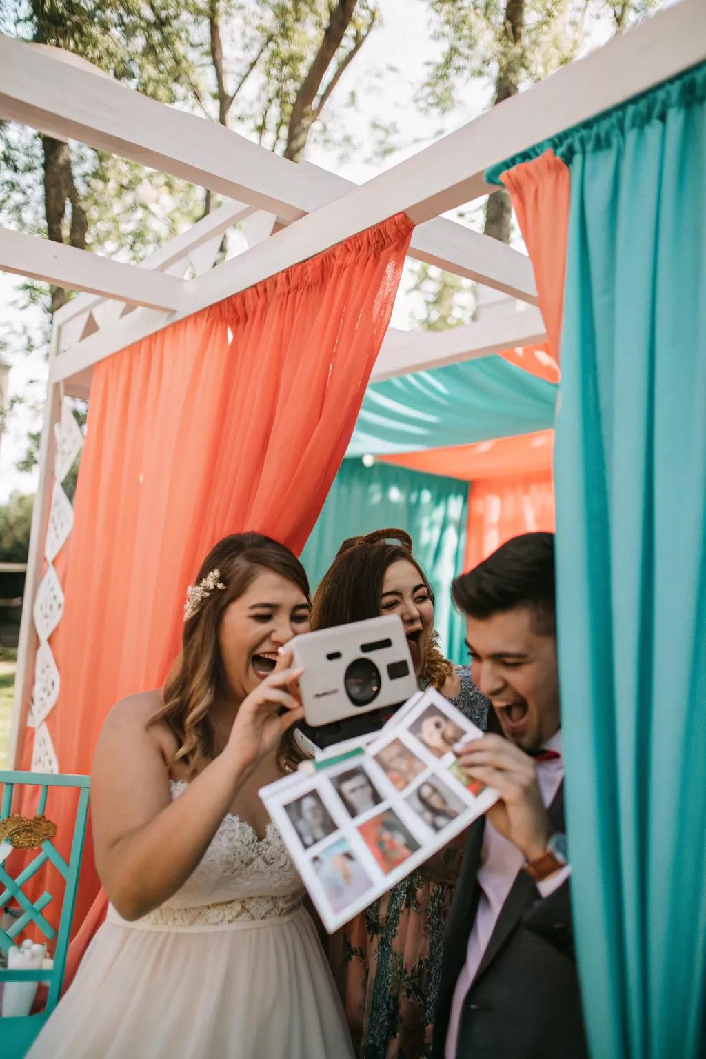 Create instant memories with Polaroid keepsakes that guests can cherish forever.