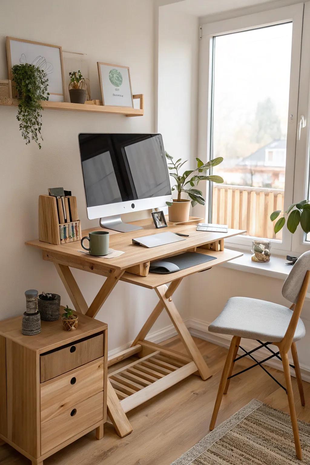 Promote wellness with a standing desk converter that adapts to your work style. 💪 #Ergonomic #Health