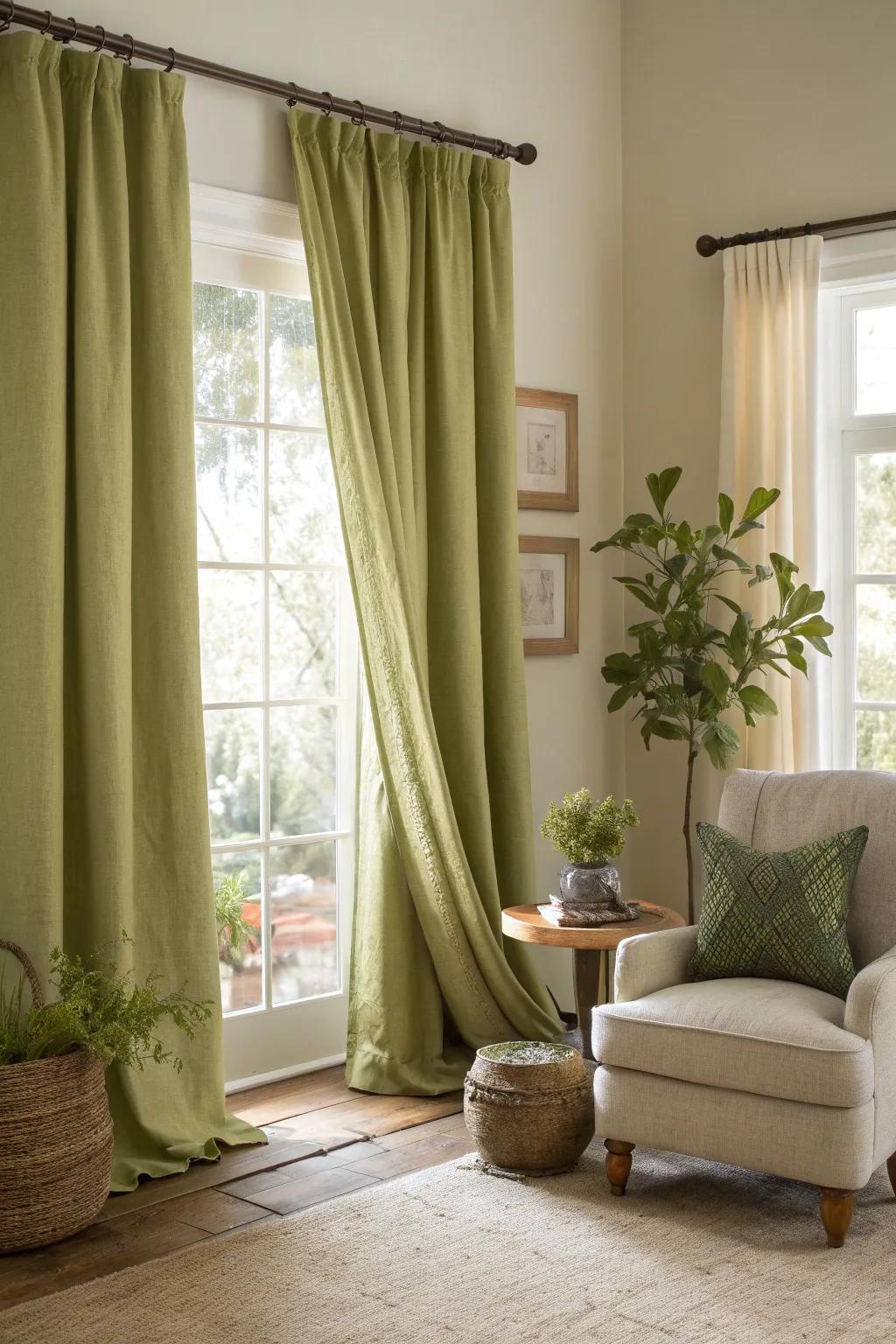 Choose eco-friendly drapes for a sustainable and stylish interior that aligns with your values.