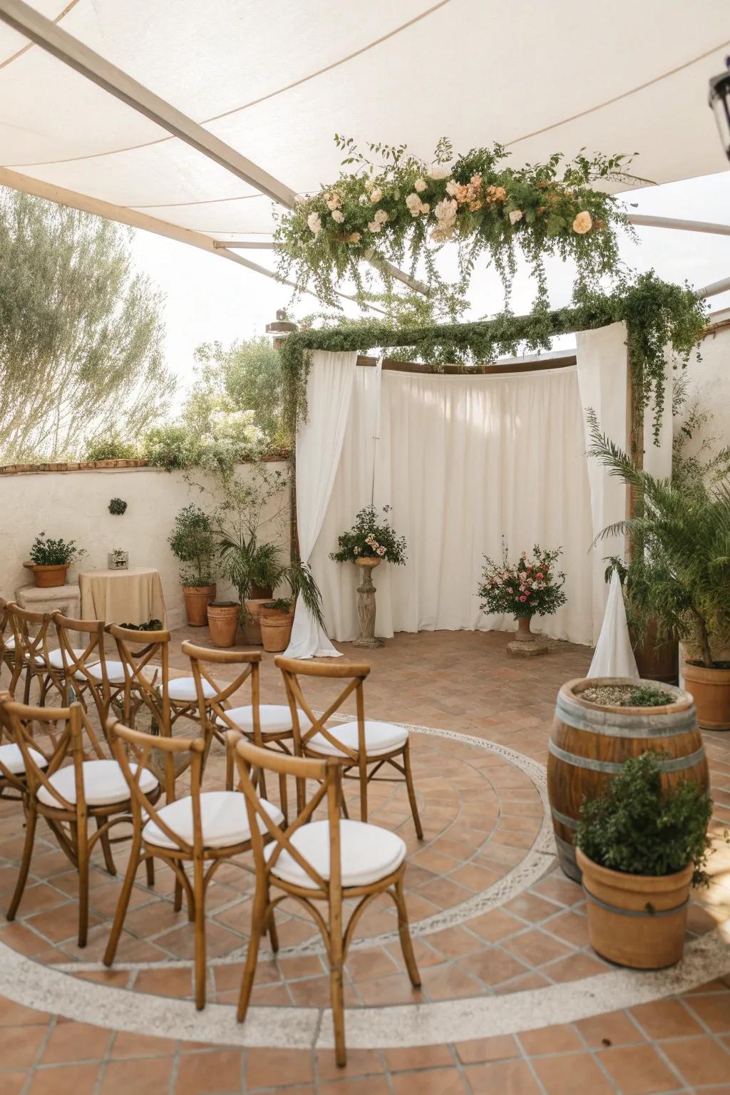 Unique seating arrangements create an intimate atmosphere for your guests.