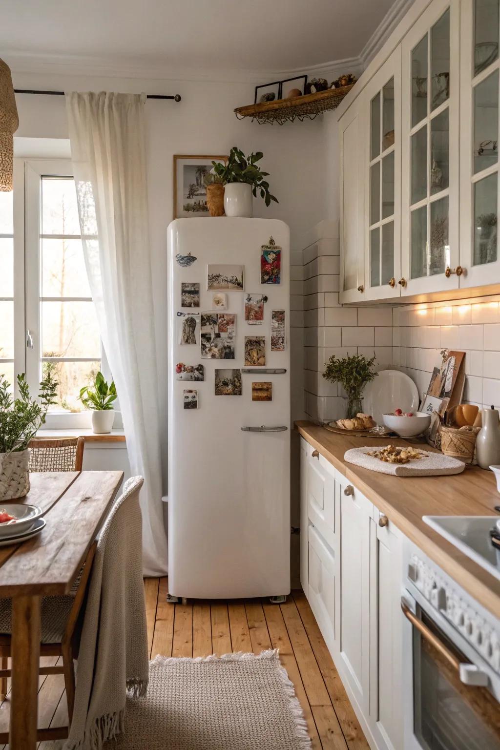 Keep your favorite moments close with creative photo magnets for your fridge.