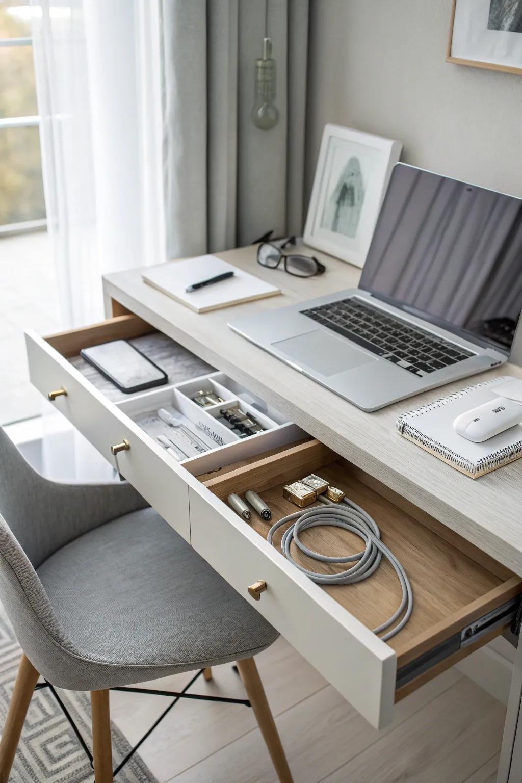 Neat cables make for a sleek and efficient workspace. 🔌 #CableManagement #OrganizedDesk