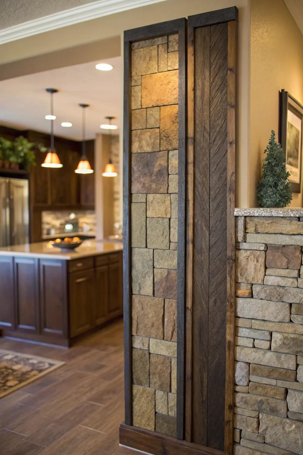 Add depth and interest with textured wall panels that define and enhance your kitchen space. 🏡 #TexturedDesign #HomeInspiration