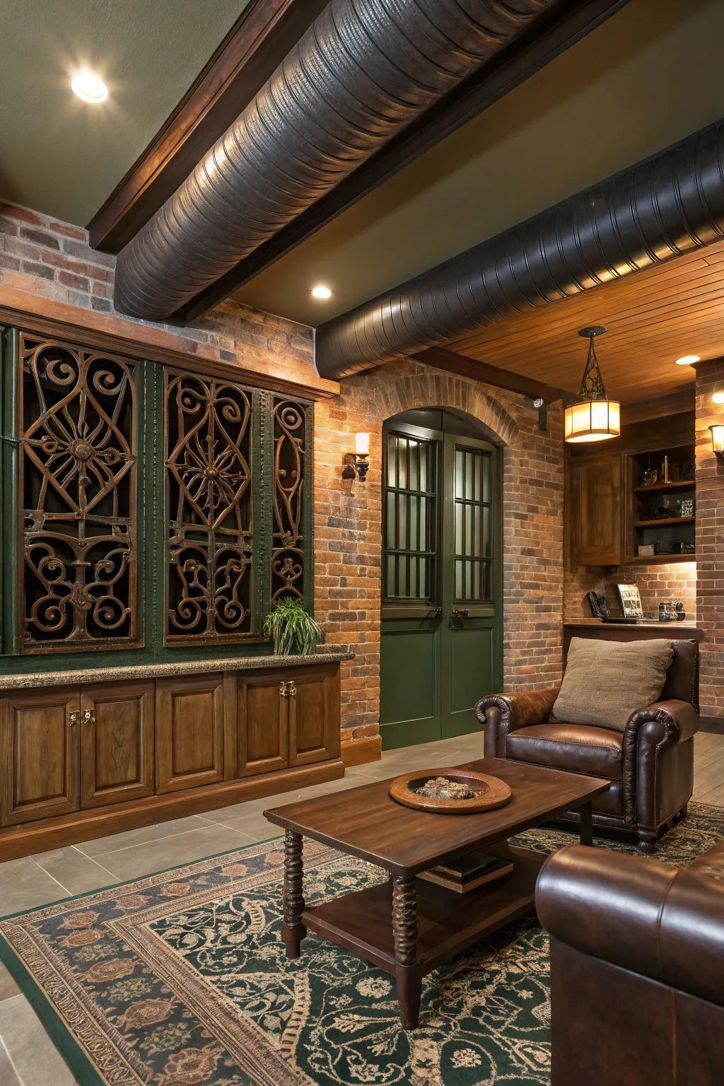 Elevate your ducts with decorative grilles that add a touch of elegance.