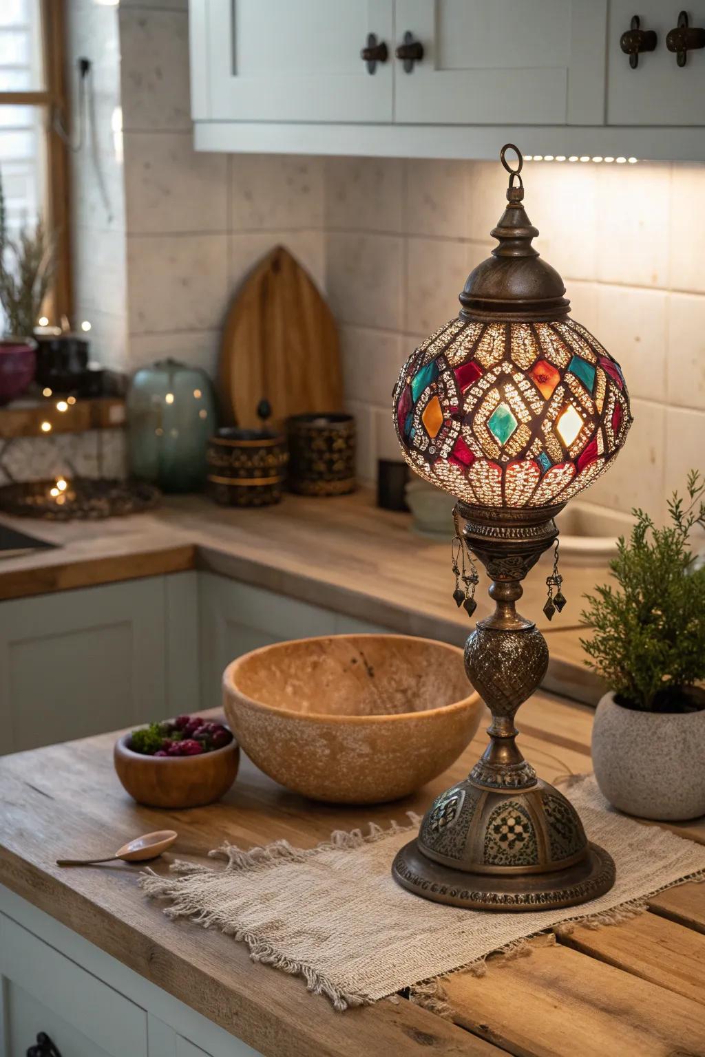 Infuse bohemian bliss with a lamp that invites creativity and relaxation. 🌿 #BohemianStyle #CreativeDecor