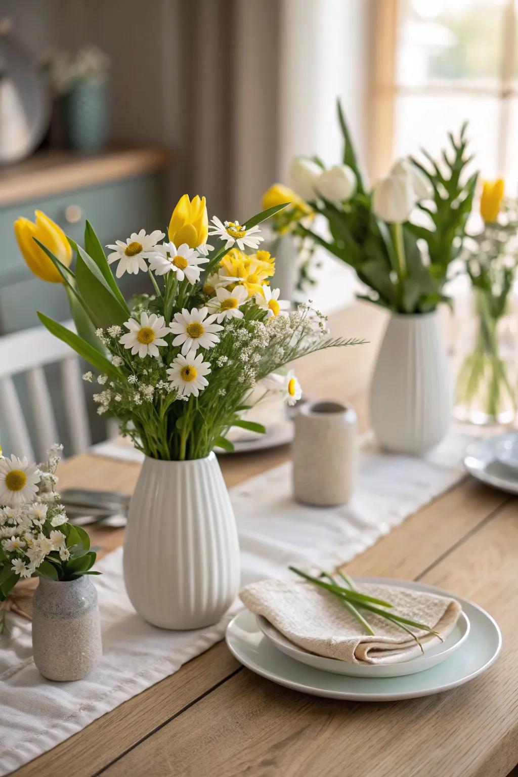 Brighten your breakfast table with fresh blooms that add life to your mornings.
