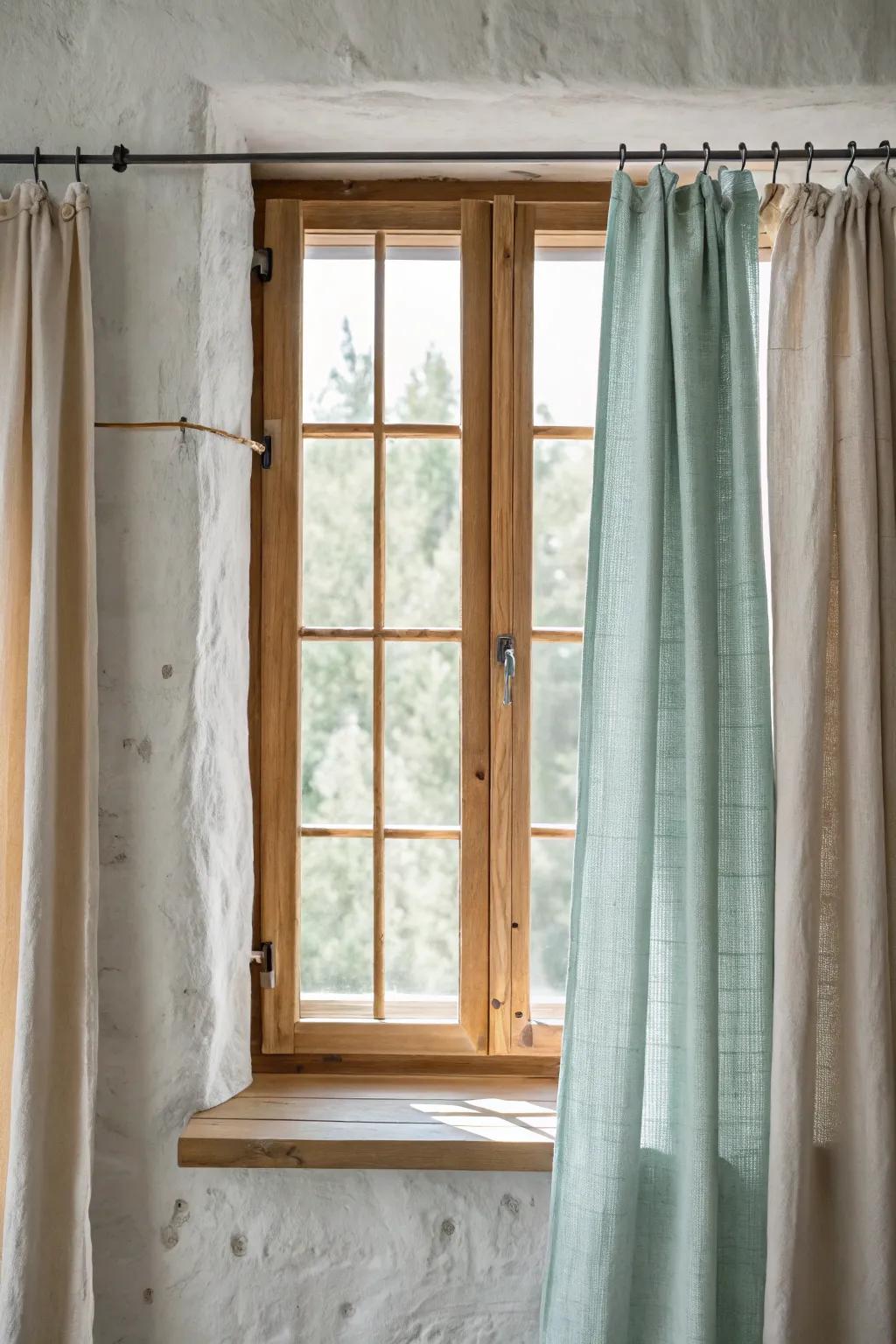 Transform any fabric into a stylish curtain with the help of binder clips! #DIYDecor #HomeHacks