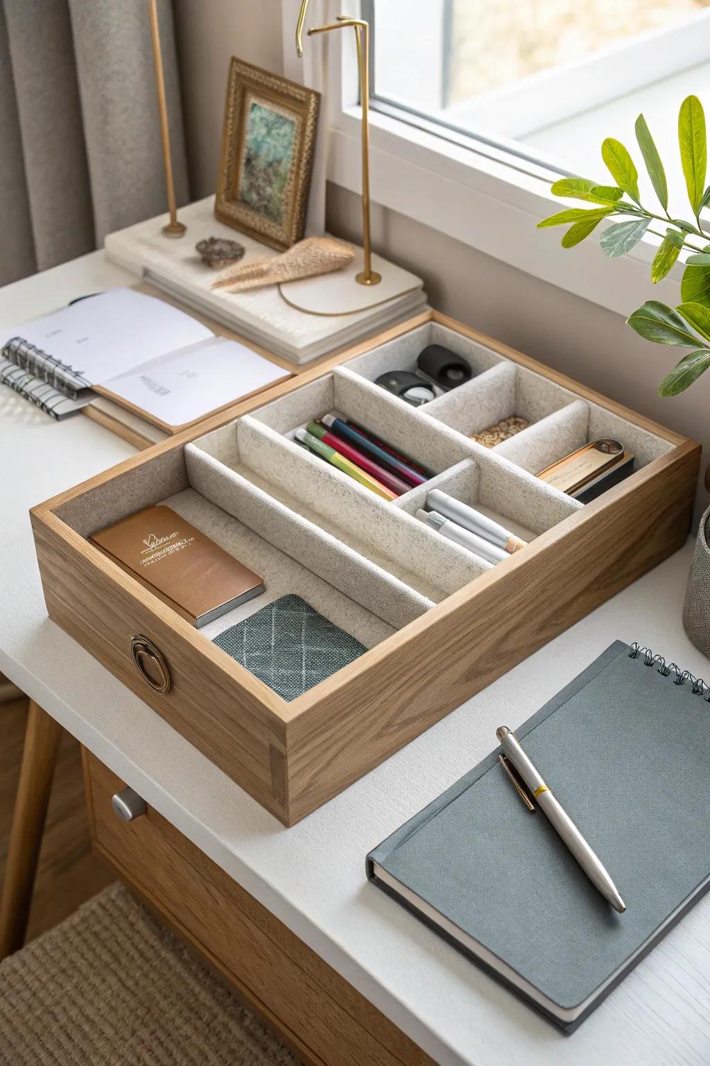 Regular maintenance keeps your drawers organized and your mind at ease. 🗓️ #OrganizationalRoutine #TidySpace
