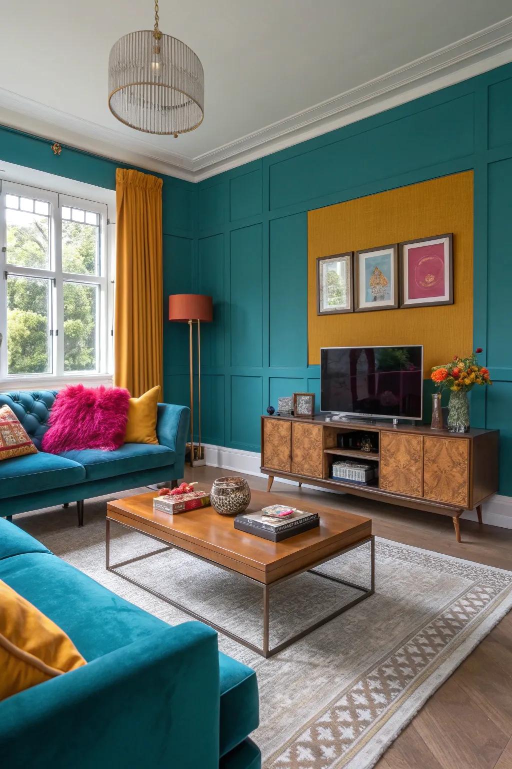 Vintage touches add timeless charm to your modern TV room.