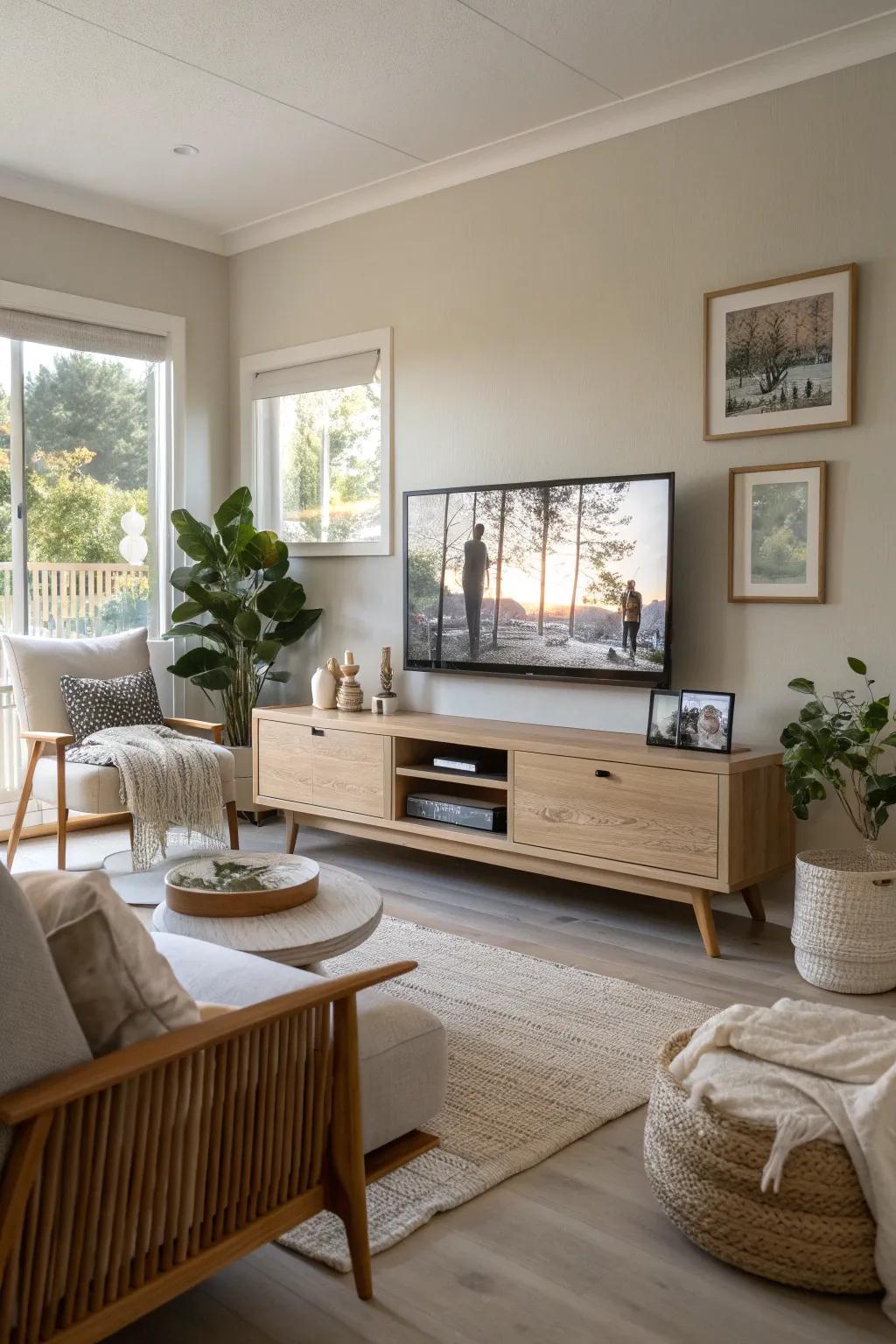 Share your story through a captivating digital slideshow display in your home.