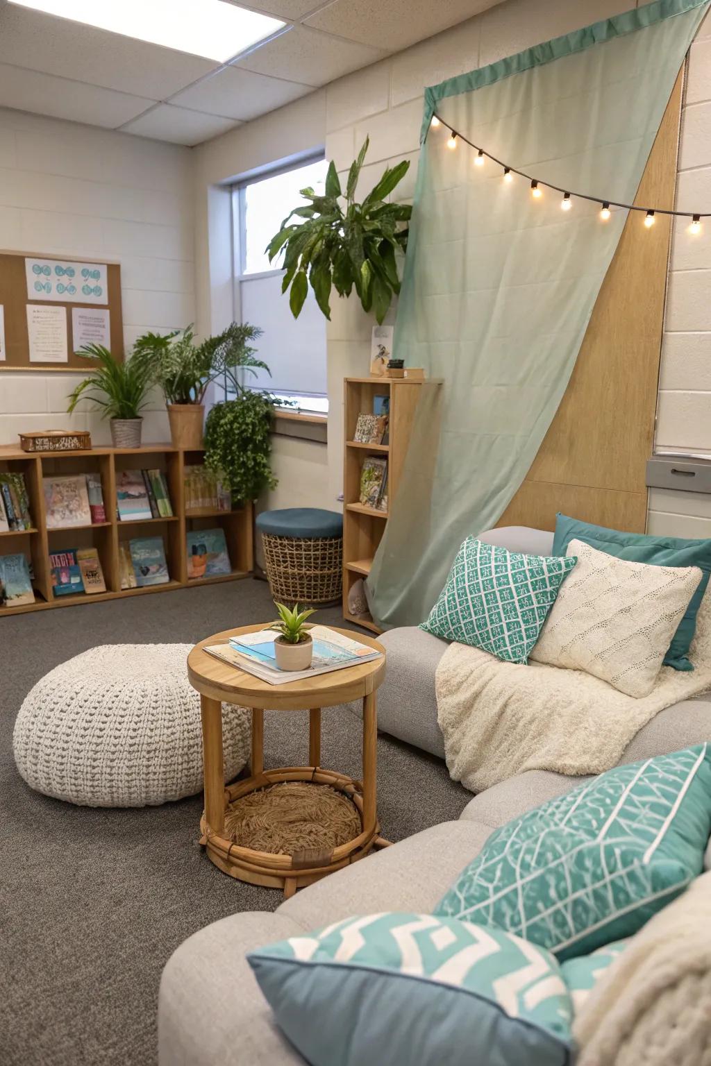 Prioritize wellness with a station dedicated to relaxation and self-care, nurturing both mind and body. 🌺 #Wellness #SelfCare