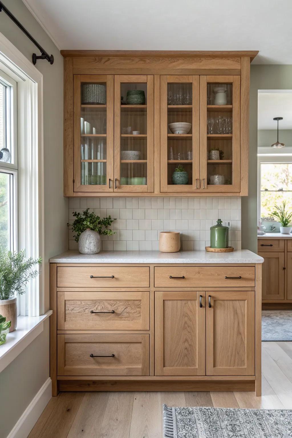 Achieve a cohesive look with a built-in hutch that feels like part of the original design.