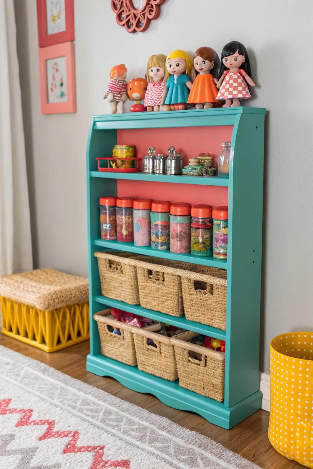 Turn everyday household items into whimsical storage solutions for your dolls.